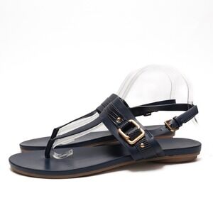 Michael by Michael Shannon Andrea Navy Blue Thong Sandals Womens 8